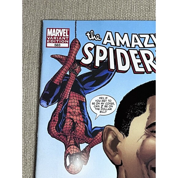 Amazing Spider-Man #583 Obama Inauguration Day Marvel Comics 2009 NM - Picture 4 of 14